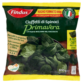Findus Ciuffetti di Spinaci Primavera 800 g