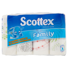 Scottex Family Carta da cucina 4 rotoli