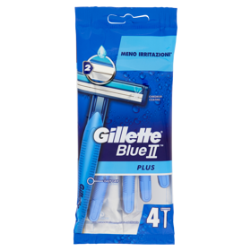 Gillette Blue II Plus Rasoio da Uomo Usa e Getta - 4 rasoi