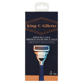 King C. Gillette 1 Rasoio da Uomo per il Collo