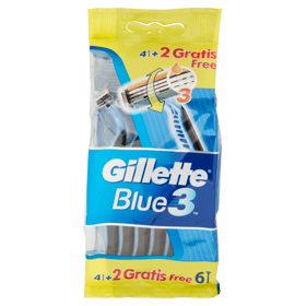 Gillette Blue3 Nitro Usa&Getta - 4 rasoi + 2 omaggio