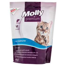 Molly premium Active Croccantini per gatti adulti con Salmone 400 g