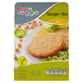 Despar veggie Burger - Bio Ceci 2 x 80 g