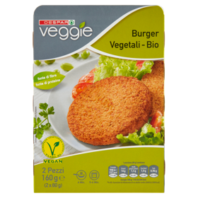 Despar veggie Burger Vegetali - Bio 2 x 80 g
