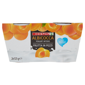 Despar Albicocca Yogurt Intero Frutta in Pezzi 2 x 125 g