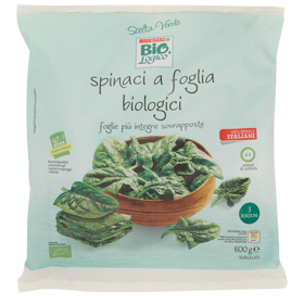 Despar Bio, Logico Scelta Verde spinaci a foglia biologici surgelati 600 g