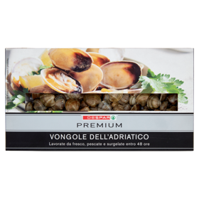 Despar Premium Vongole dell'Adriatico Lavorate da fresco, pescate e surgelate entro 48 ore 400 g