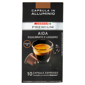 Despar Premium Aida 10 Capsule Espresso Compatibili con macchine Nespresso* 52 g
