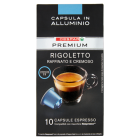 Despar Premium Rigoletto 10 Capsule Espresso Compatibili con macchine Nespresso* 52 g