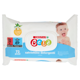 Despar Bebè salviettine detergenti corpo 72 pz