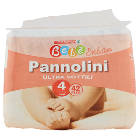Despar Bebè Evolution Pannolini Ultra Sottili 4 maxi 9-18 kg 42 pz