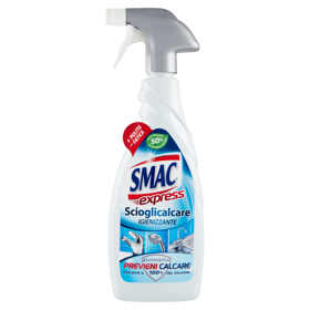 Smac Express Scioglicalcare Spray con Barriera Previeni Calcare, Azione igienizzante, 650 ml