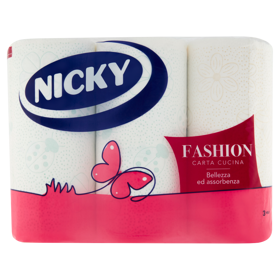 Nicky Fashion Carta Cucina 3 pz