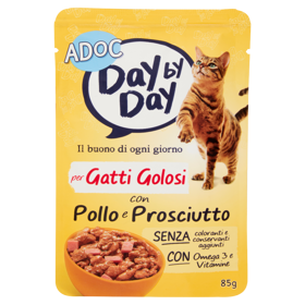 ADoC Day by Day per Gatti Golosi con Pollo e Prosciutto 85 g
