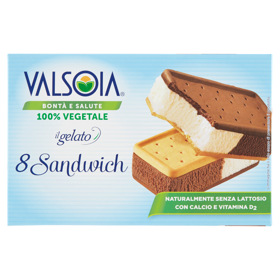 Valsoia Bontà e Salute il gelato 8 Sandwich 8 x 40 g