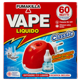 VAPE Elettroemanatore Liquido Classic + Ricarica 36 ml