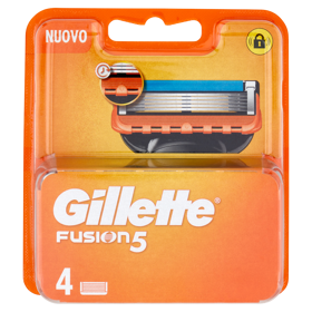 Gillette Fusion5 Lame per Rasoio da Uomo 4 Ricariche