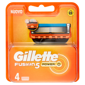 Gillette Fusion5 Power Lame per Rasoio da Uomo 4 Ricariche