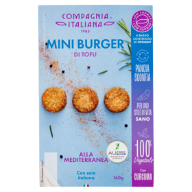 Compagnia Italiana Mini Burger di Tofu alla Mediterranea 160 g