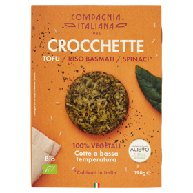 Compagnia Italiana Crocchette Tofu / Riso Basmati / Spinaci Bio 190 g