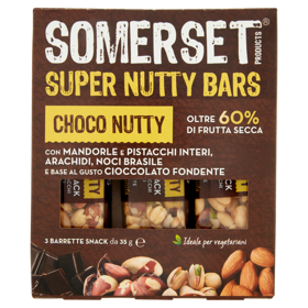 Somerset Super Nutty Bars Choco Nutty Barrette Snack 3 x 35 g