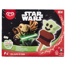 Algida Star Wars Yoda Shaped Ice Cream 6 x 35 g
