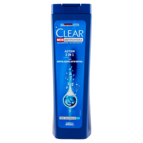 Clear Men Antiforfora Shampoo Nutriente Action 2 in 1 Capelli Normali 250 ml